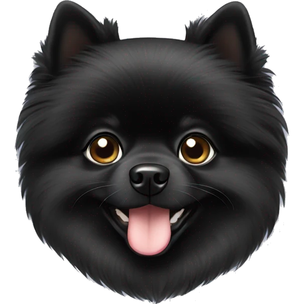 Black Pomeranian emoji