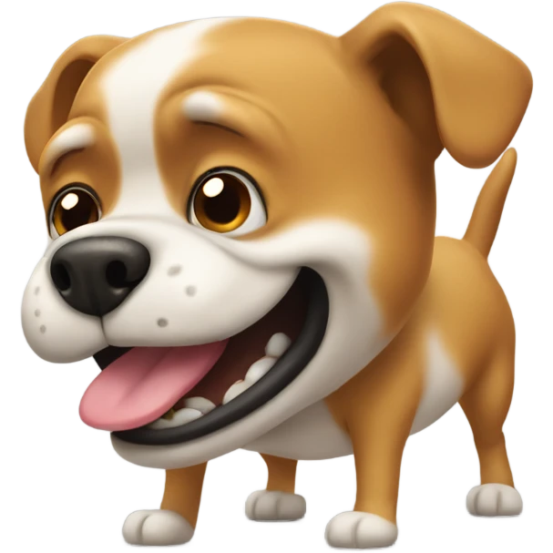 Dog farting emoji