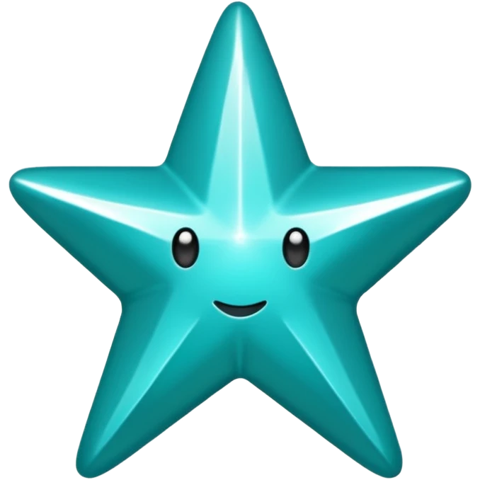 Teal star with word 'alana' emoji