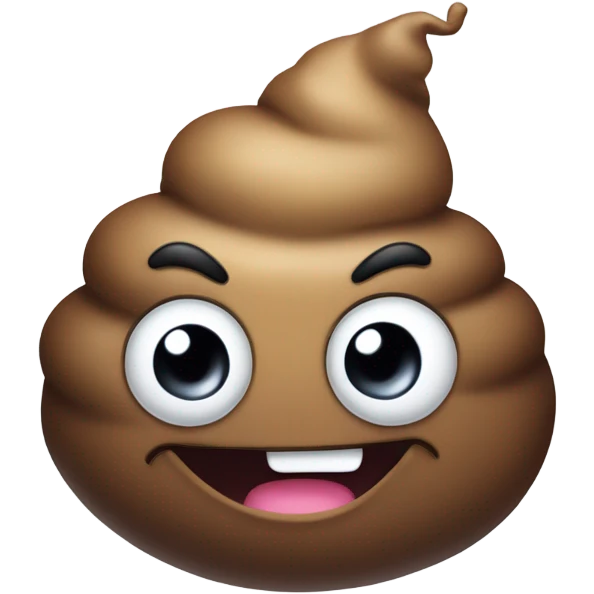 Poop head emoji