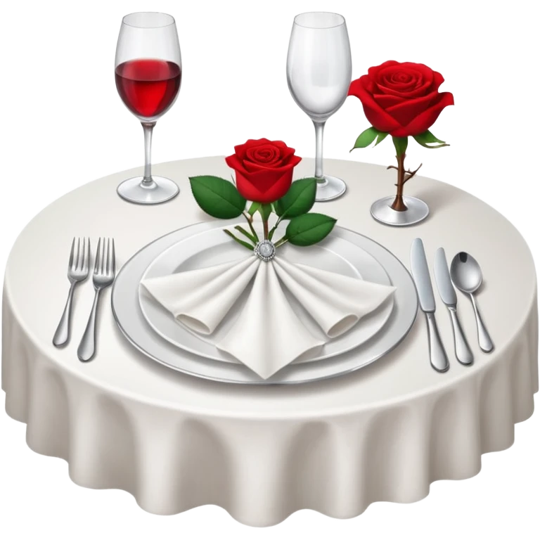 Fine dining restaurant table emoji