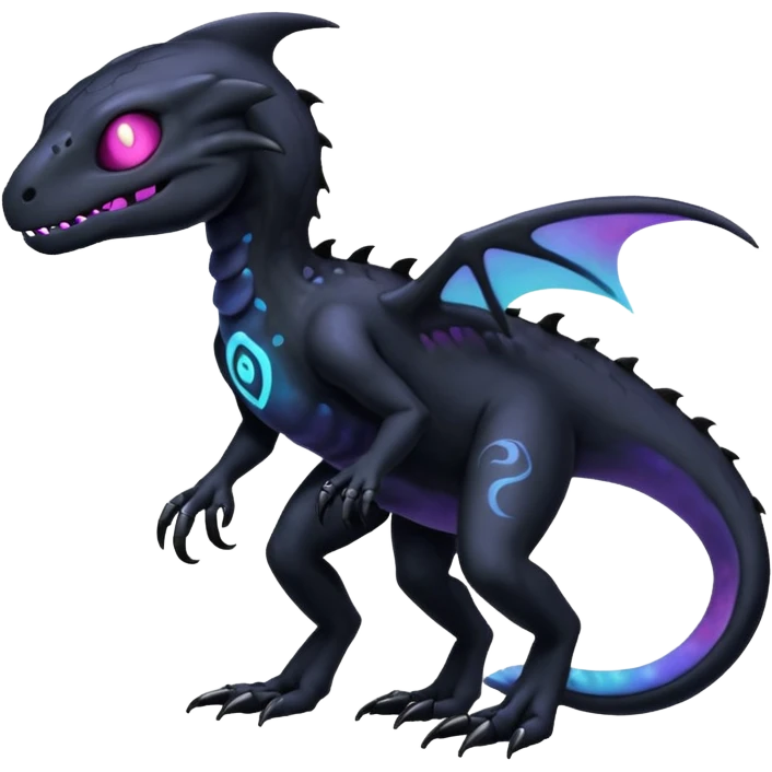 Nebulae Salandit-Duskull-Noibat-Fakémon-hybrid-creature (full body)  emoji