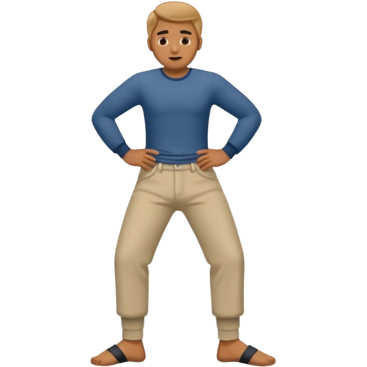 Man caught with pants around ankles  emoji