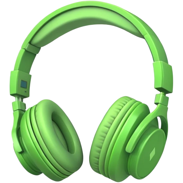 green headphones emoji