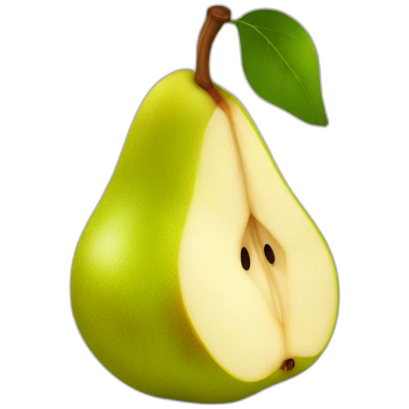pear bitten emoji