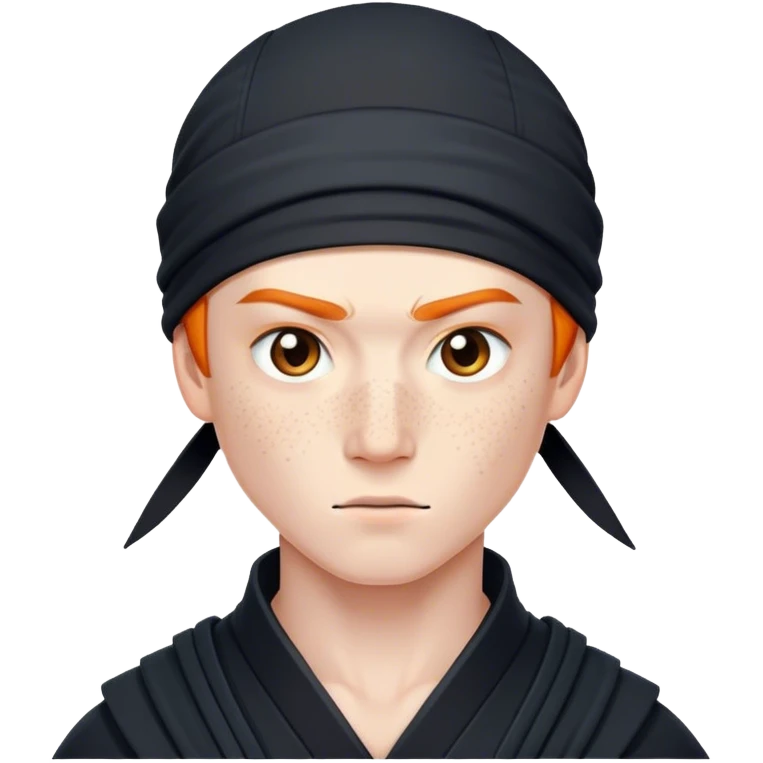ninja with freckles emoji