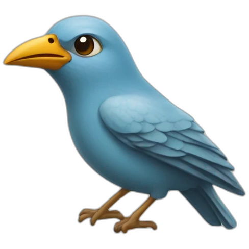 Un oiseau qui fait caca emoji