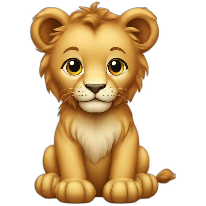 Baby Lion Teddy bear emoji