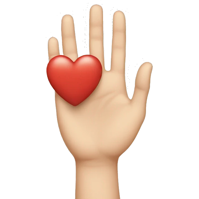 hands and heart emoji