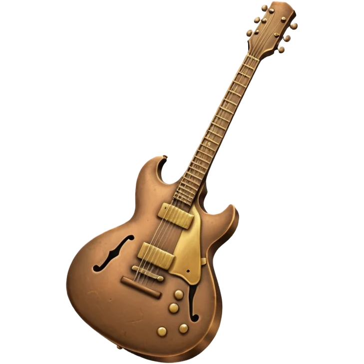 Guitar statue emoji