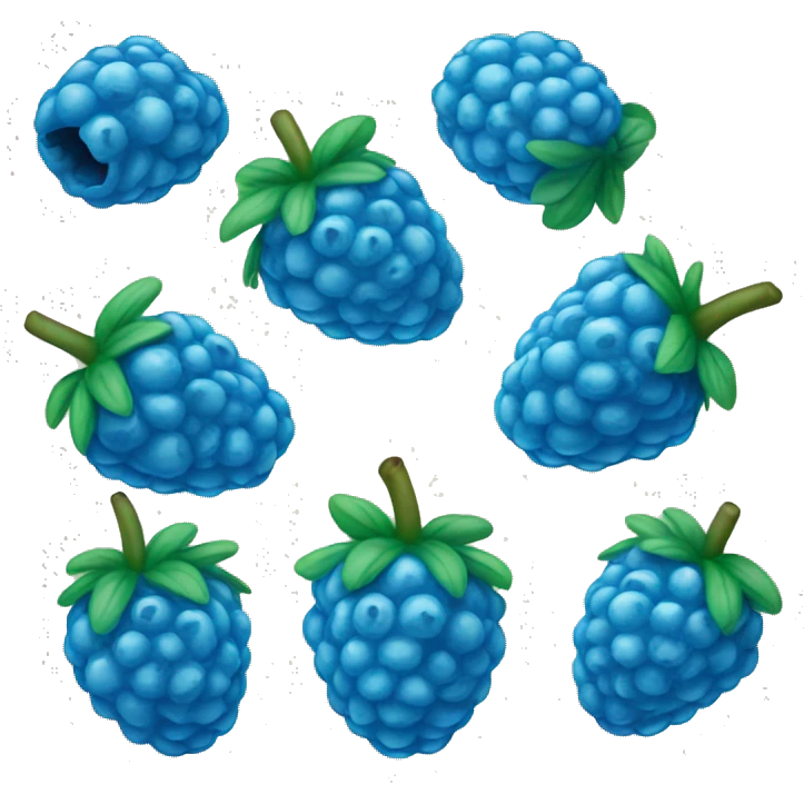 "blue raspberry" emoji