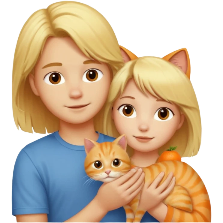 blond-hair-girl-and-blond-hair-man-and-orange-cat emoji