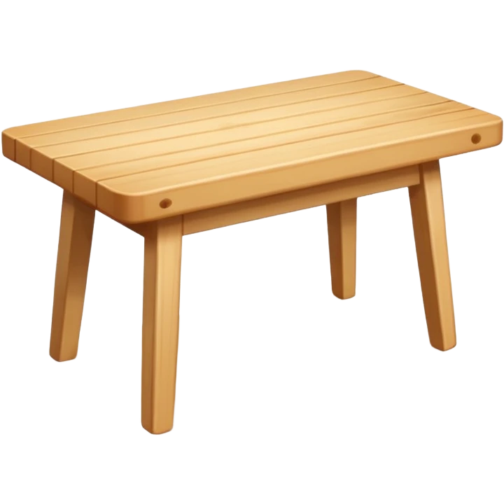 Light wood pine table  emoji