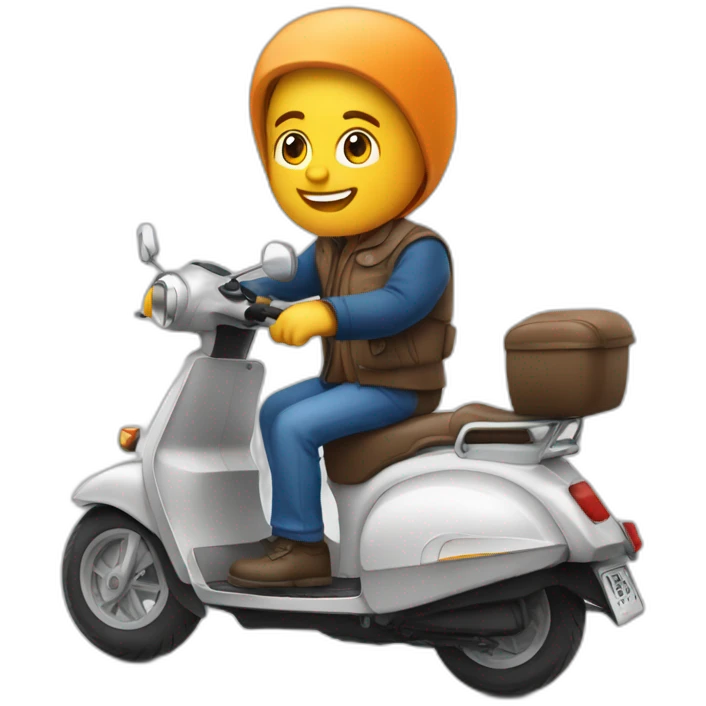 holland sur un scooter emoji