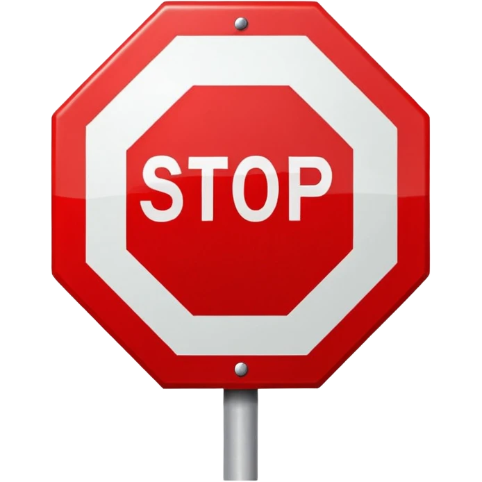 stop sign  emoji