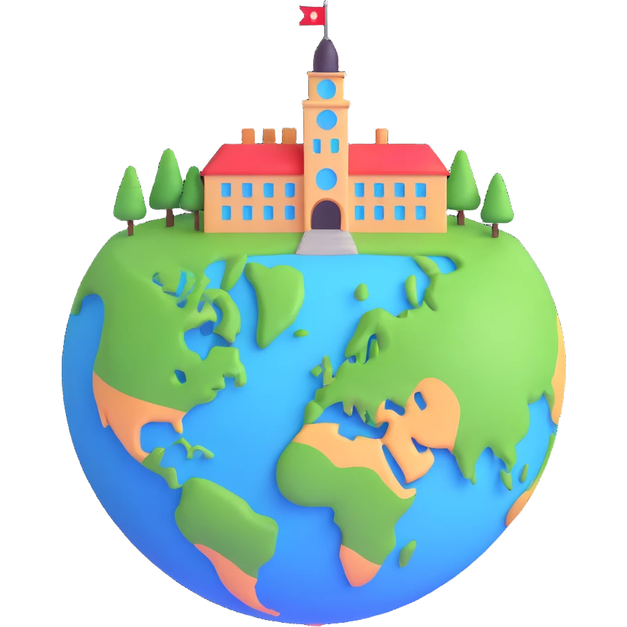 university building on planet Earth emoji