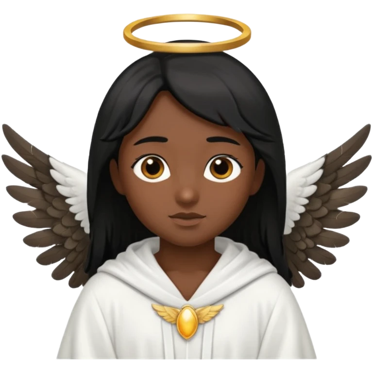 angel negro emoji