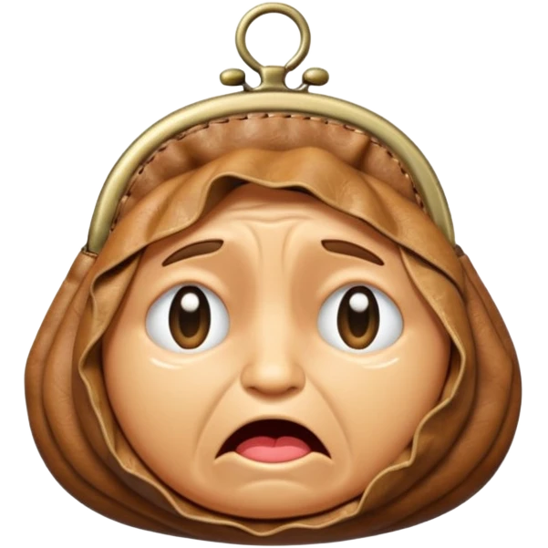 Porte-monnaie qui pleure emoji