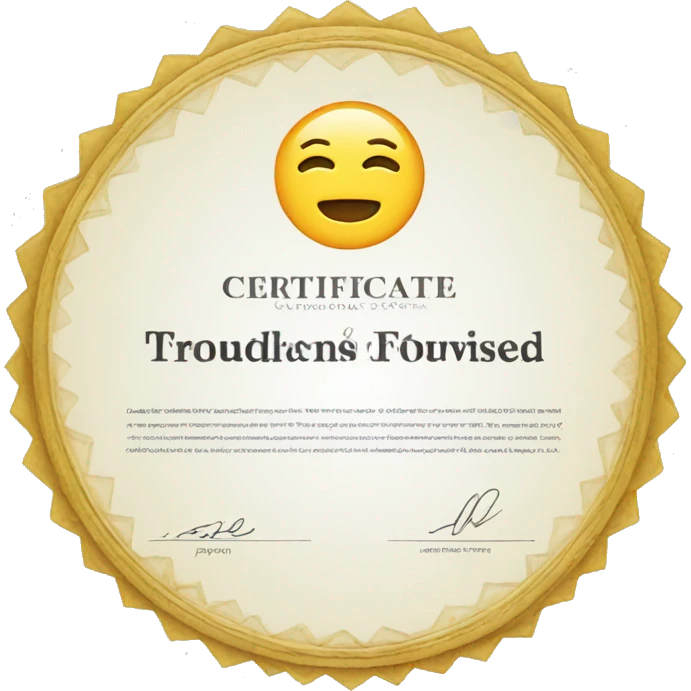 certificate emoji