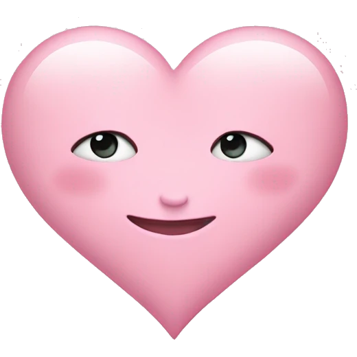 Heart baby pink emoji