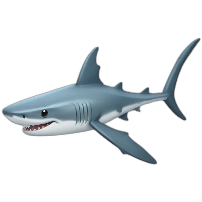 White shark dragon fly emoji