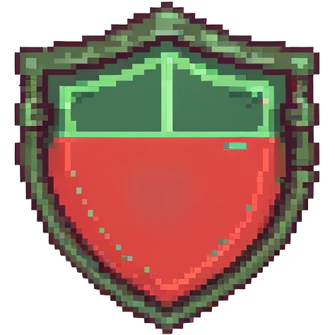 Green shield with MOD text in center, official moderator emblem emoji