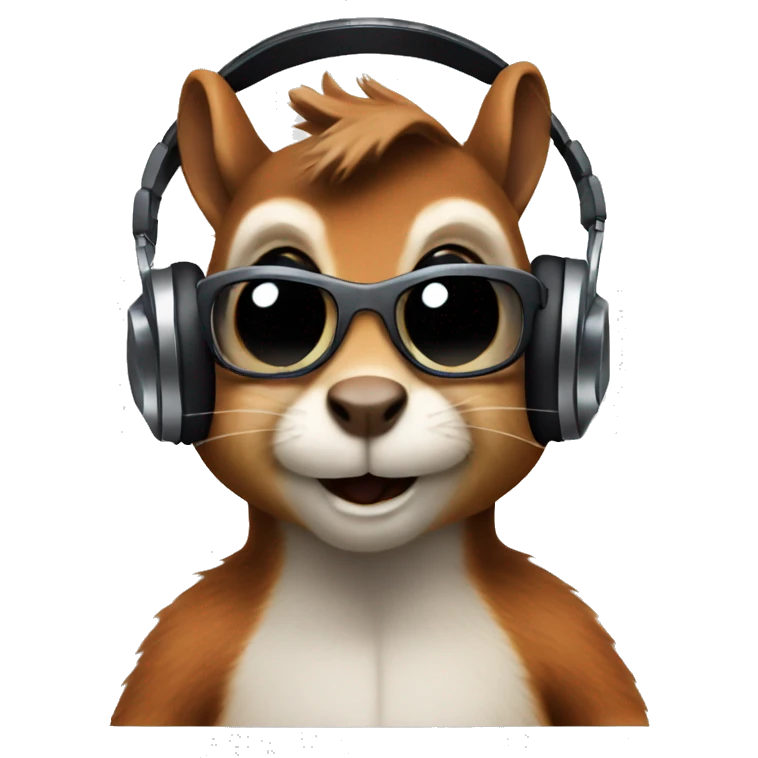 Squirrel dj emoji