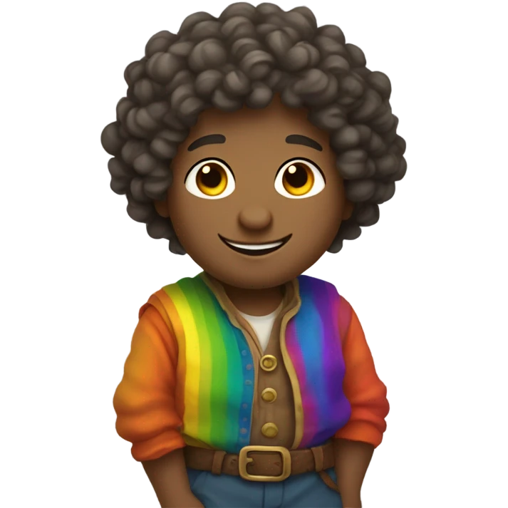Rainbow hobbit  emoji
