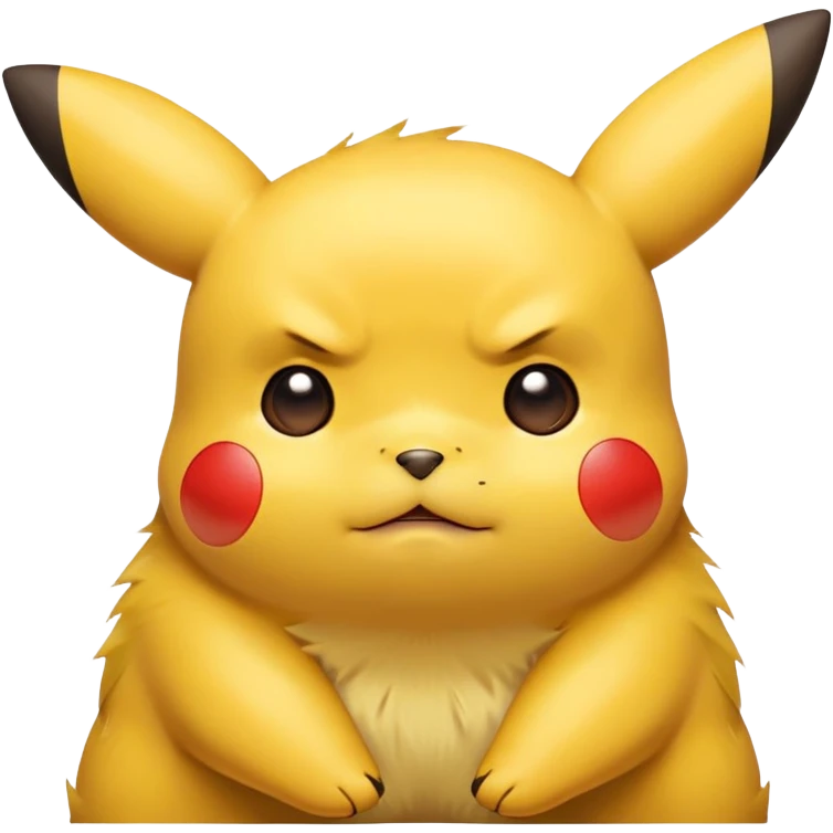 exhausted Pikachu emoji