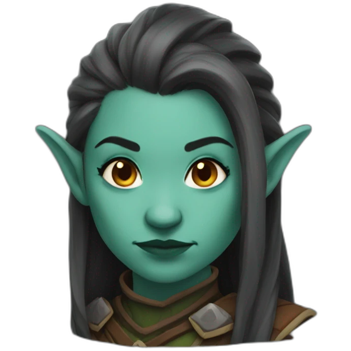 female half orc emoji