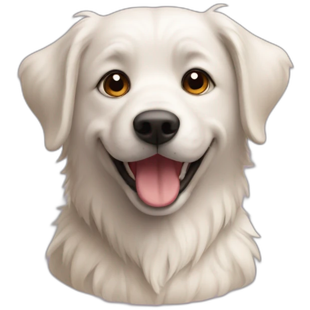 Chien sur un chat  emoji