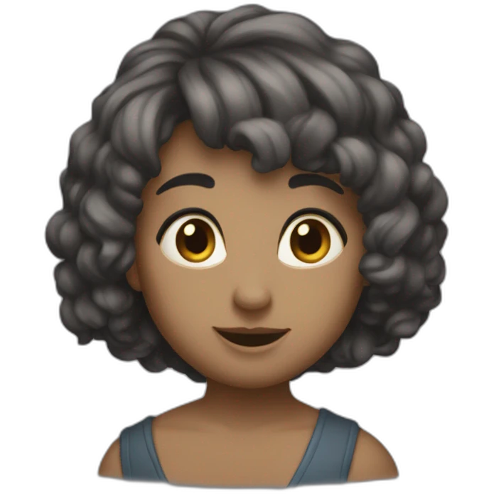 Черная кошечка  в засаде emoji
