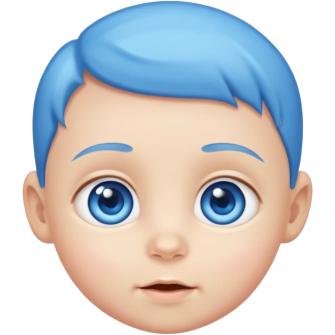 baby face with blue air emoji
