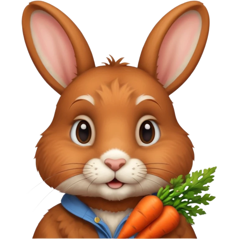 carrot-eating rabbit emoji