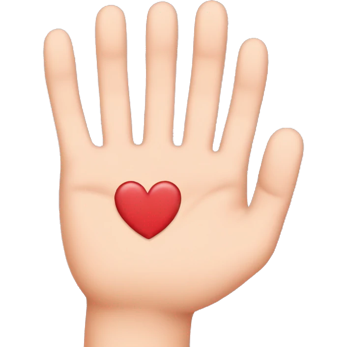 Cute finger heart emoji emoji