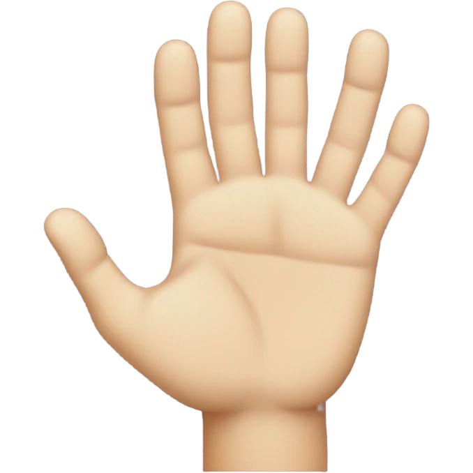 Hand making a 4  emoji