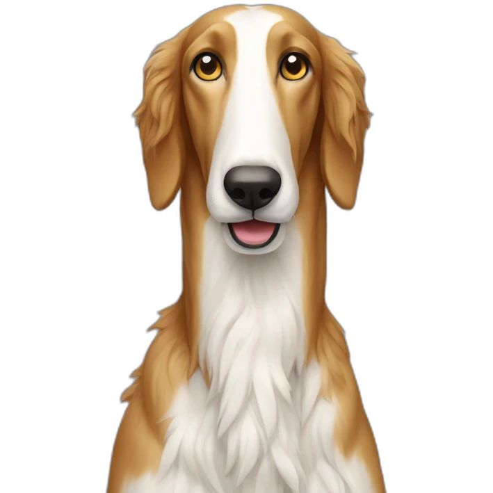 borzoi long face front emoji