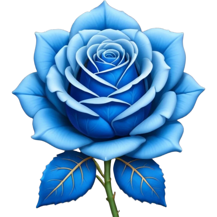 Blue rose emoji