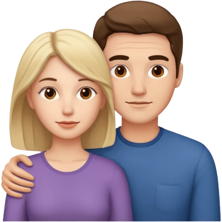 Naked man and woman laying together emoji