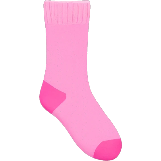 Pink socks emoji