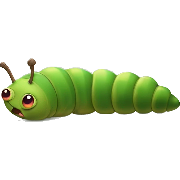 The Very Hungover Caterpilla emoji