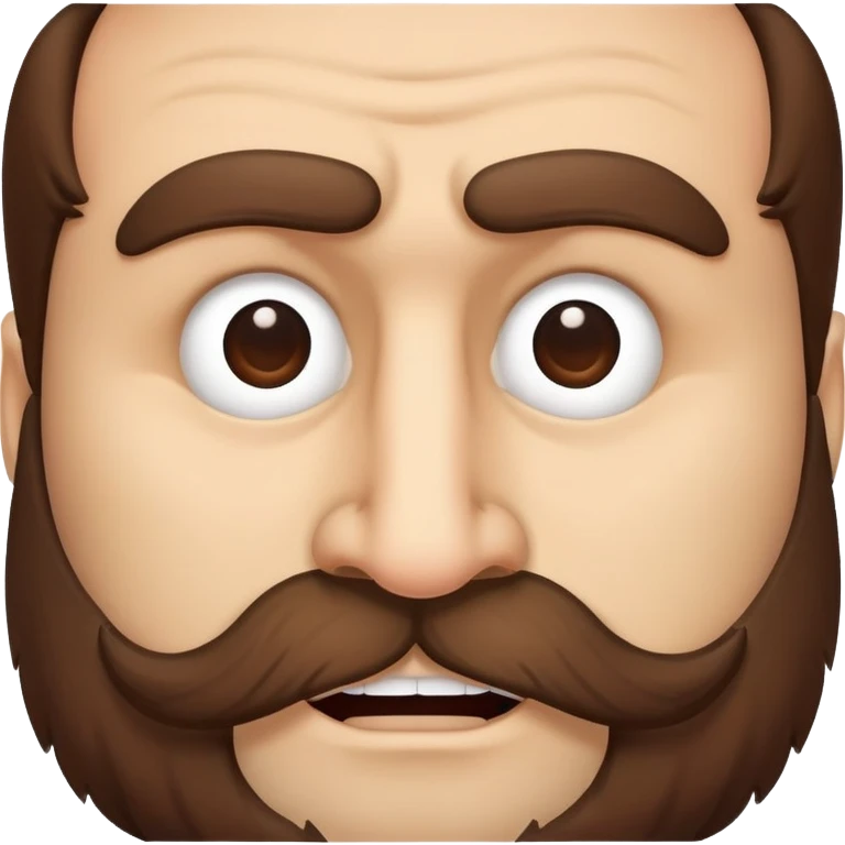 hairy man with a crooked nose emoji