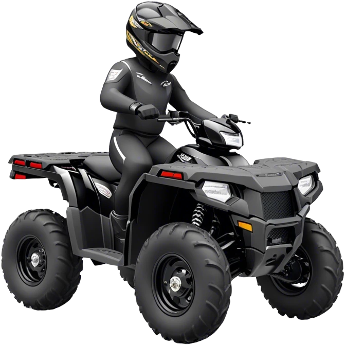 ATV - Polaris Sportsman 570 (Model Year: 2022) (Iconic colour: Black) emoji