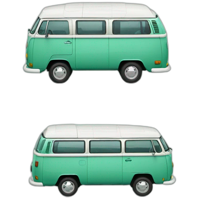 sea green volkswagen bulli emoji