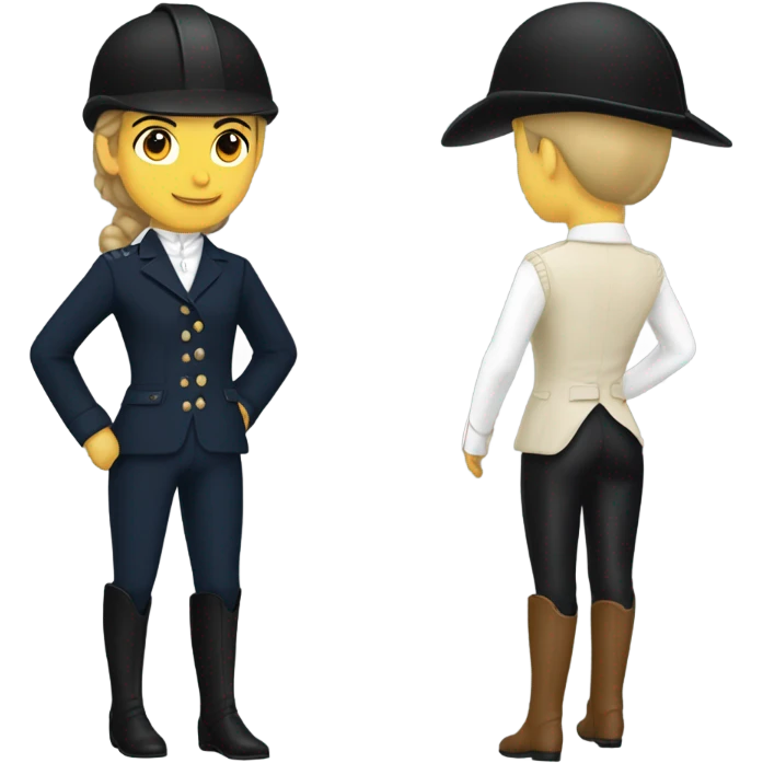formal horseback riding attire emoji