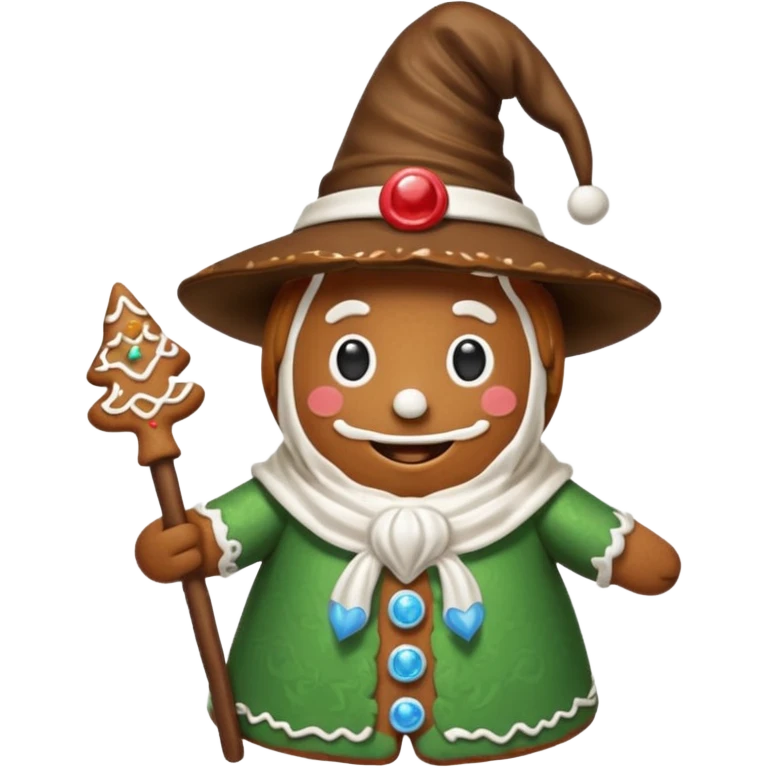 Büyücü zencefilli kurabiye adam emoji