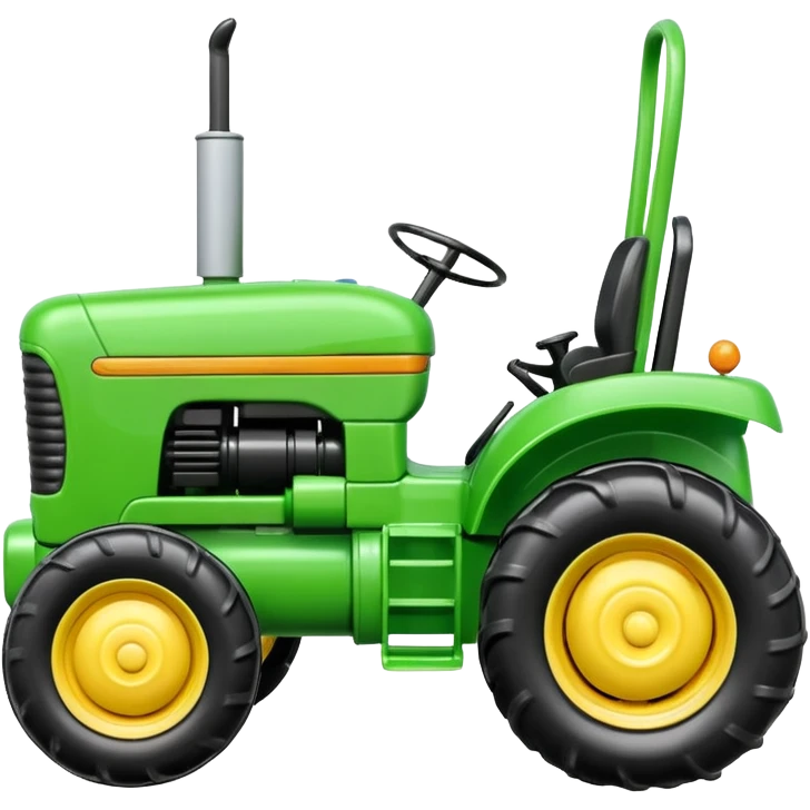 green plastic toy  tractor emoji