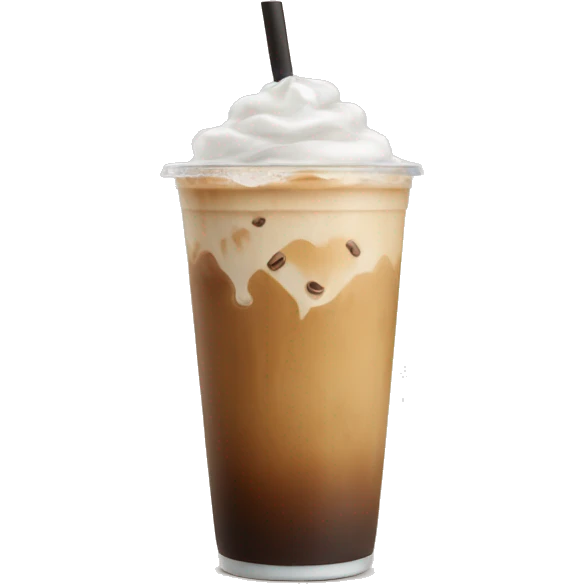 Iced latte emoji