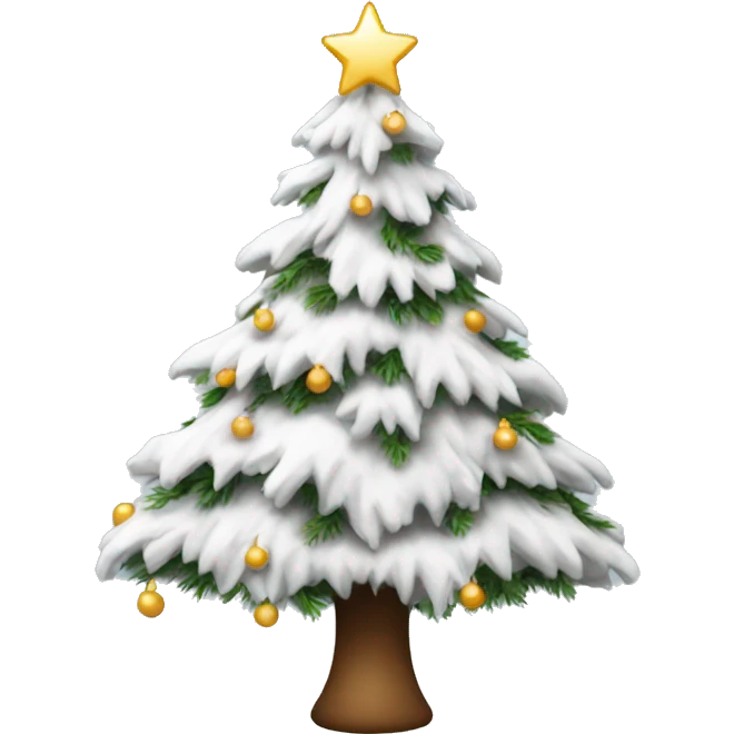 white christmas tree emoji