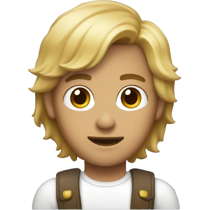 Persona con pelo castaño y piel blanca  emoji
